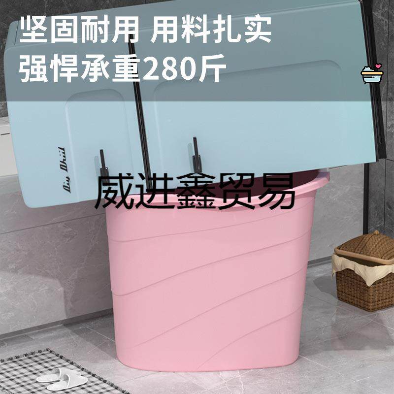 泡桶成人家SBL用洗大人澡桶塑料浴缸小户型浴桶全身浴盆澡沐可坐