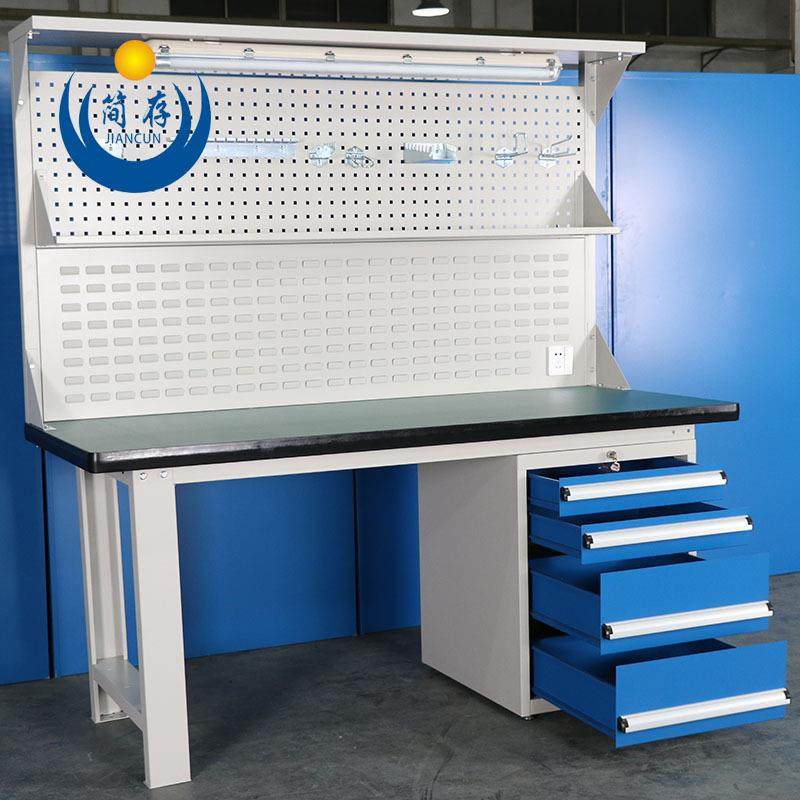 重型装配工台焊接操作台双挂板工作台检作测JCZX-FH2试验桌四抽工