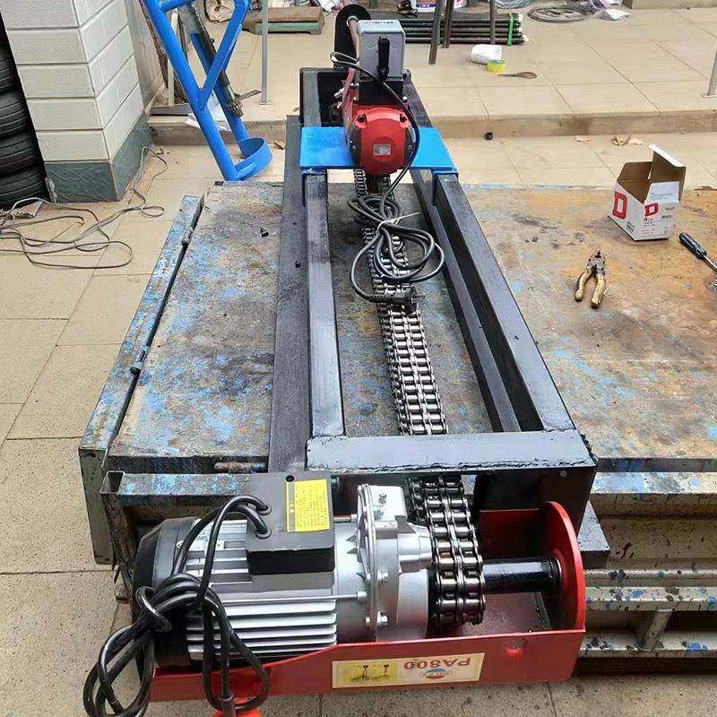 型小水钻顶管机机线路铺水平过路钻孔机设自动铺220V80管机自来水