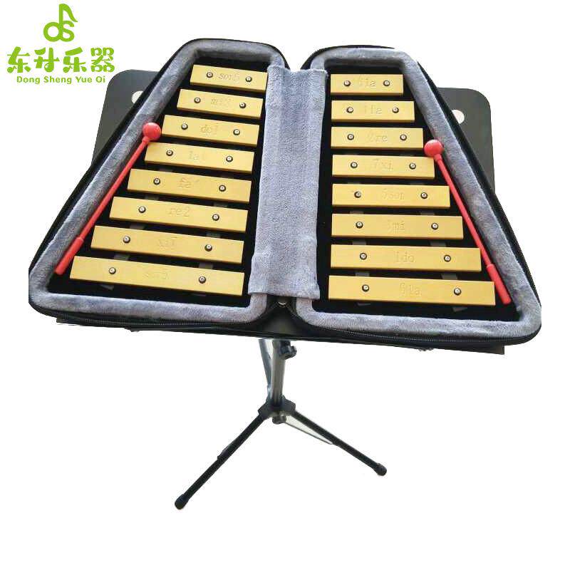 6音手敲钟板琴儿童幼儿园早教双排铝片琴启小蒙打击乐1器JVW铝琴