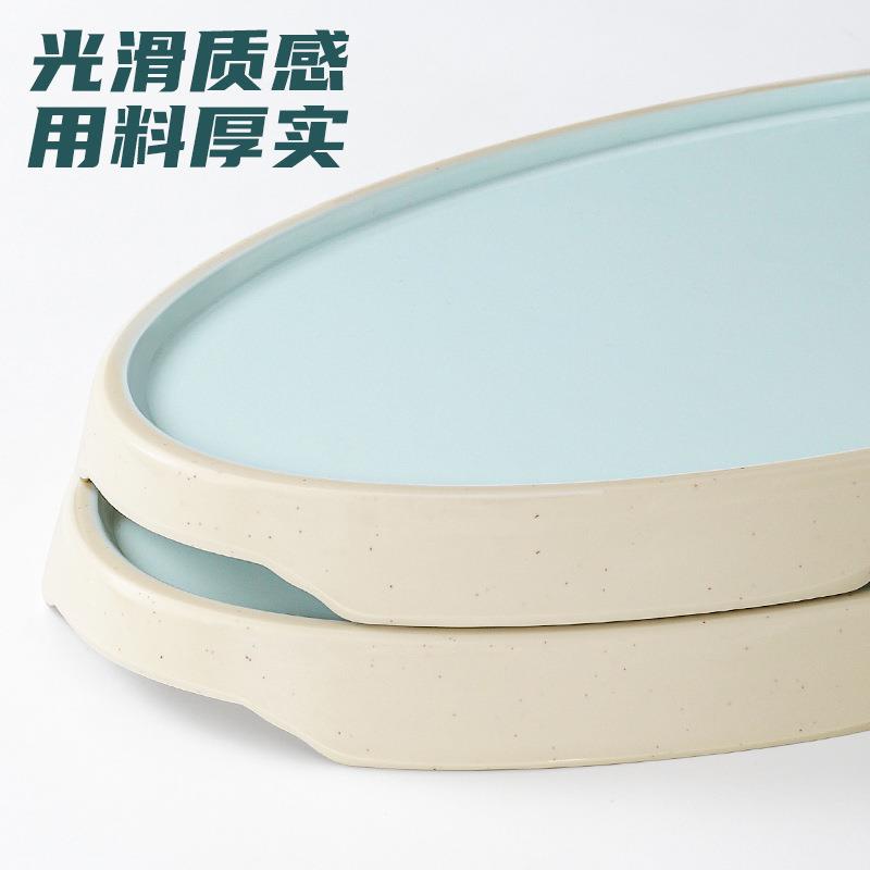 密胺餐具仿瓷椭中圆形鱼盘式盘仿瓷商用餐厅饭店XQI炒盘菜创意塑