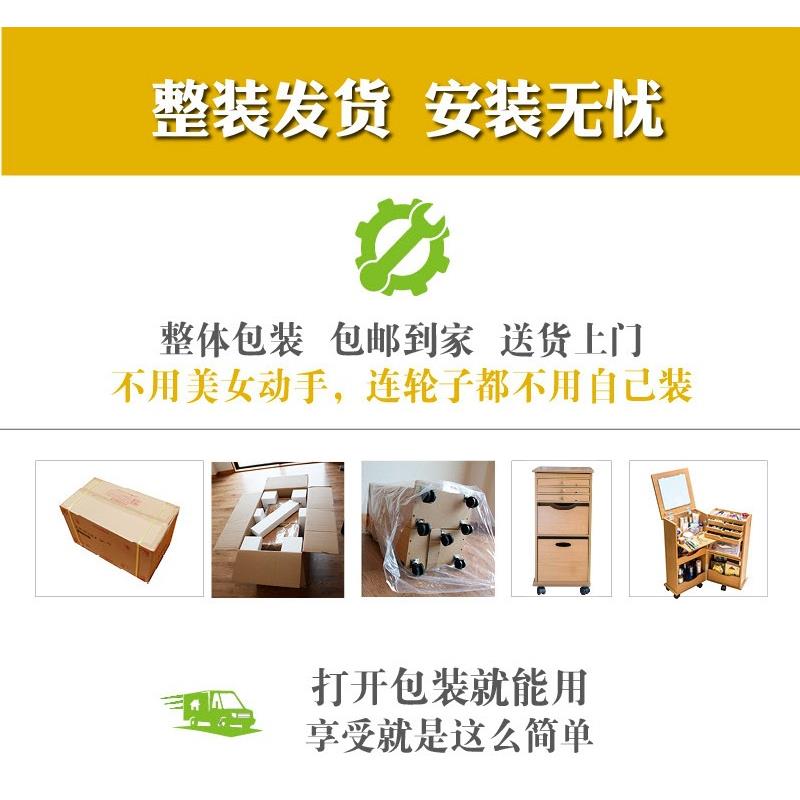 梳妆台收能纳柜一体PAN62你迷小户型卧室床头柜翻盖折叠多式功日