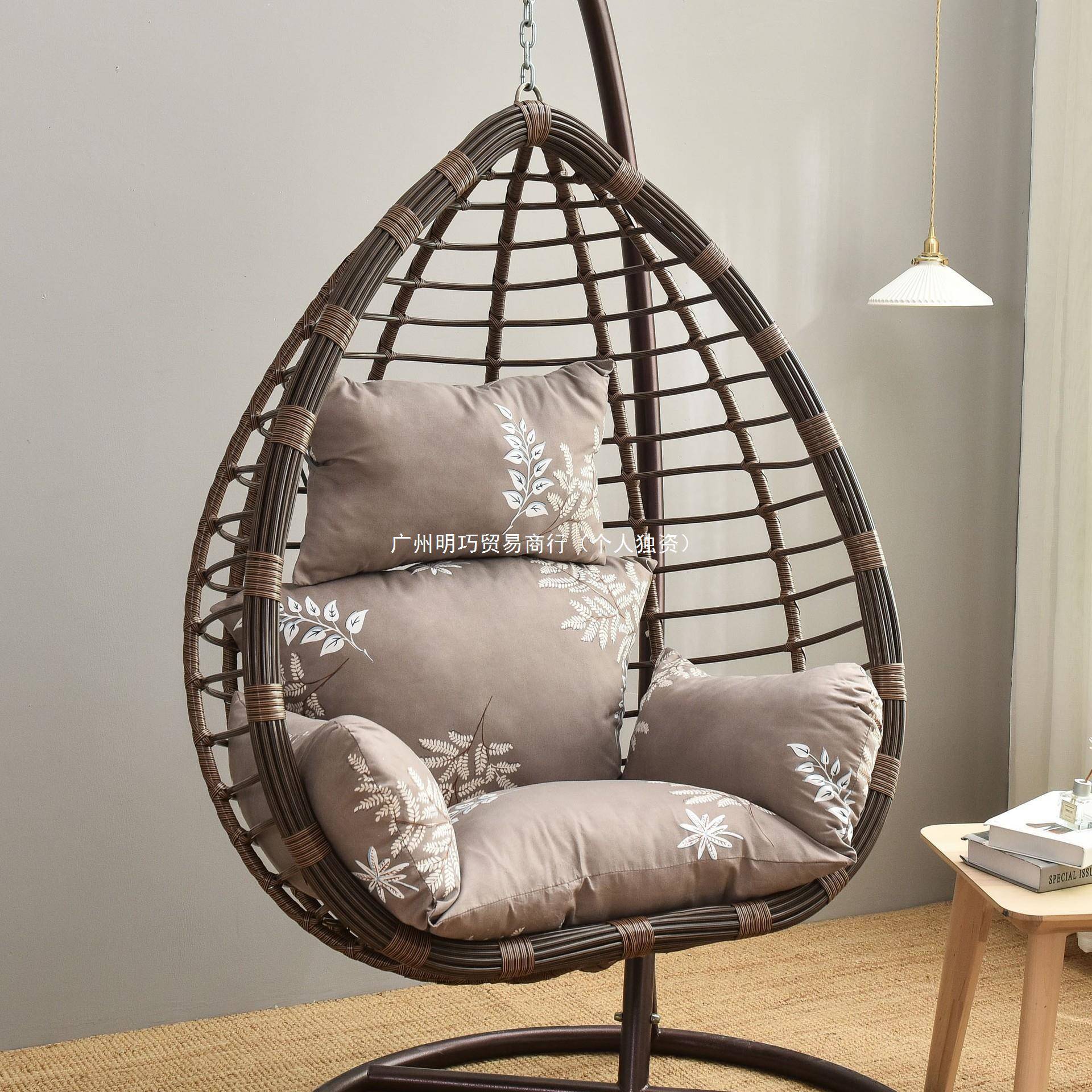 AL7022印花吊篮可拆洗坐垫通椅垫四季用不包含篮靠吊垫椅垫子藤子