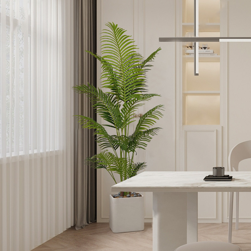 森空间假绿植室内客厅大型散尾葵假花落地盆栽装饰仿真花植物摆件