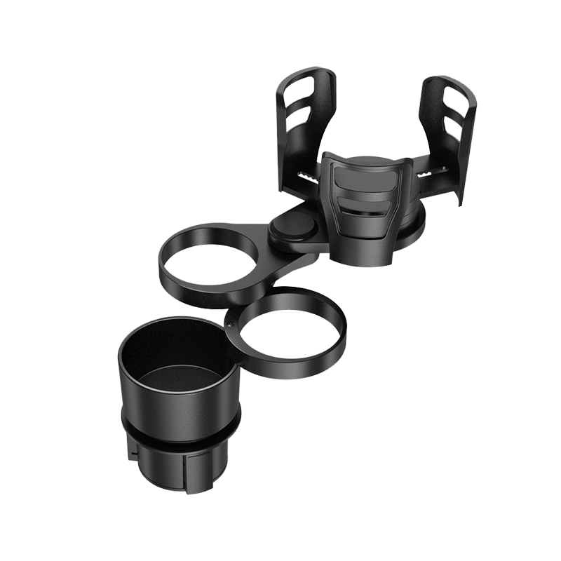 汽车杯架车载水杯架一分四车用多功能饮料架伸缩可放泡面