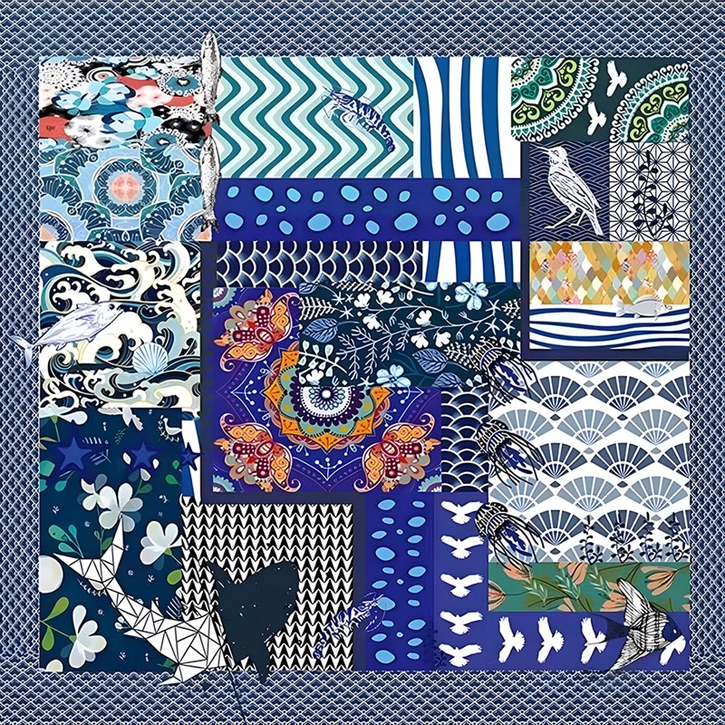 海边沙滩垫便携防沙口袋野餐垫沙滩毯海滩轻薄超大海滩垫带地钉