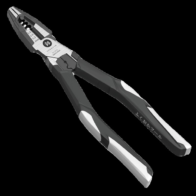 福冈老虎钳多功能钢丝钳子家用尖嘴钳工业电工剥线钳钳子工具