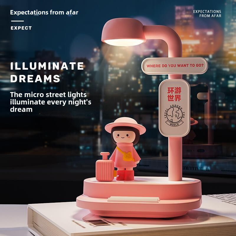 可爱的Pat夜灯卧室床边睡眠灯可充电男孩和女孩夫妇温暖和浪漫的