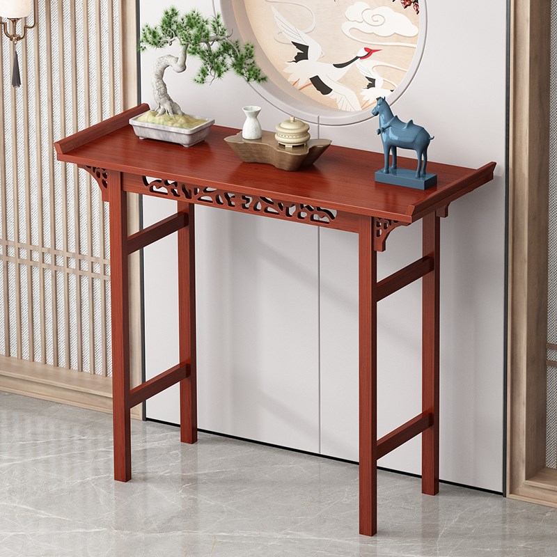 中式婚礼桌子靠墙玄关桌订婚桌婚庆公司复古长条案条几供桌玄关台