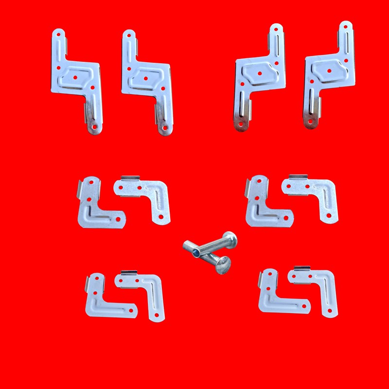 不锈钢加厚晾衣架配件折叠片 X型置地晒衣架连接件杆晾衣杆配件