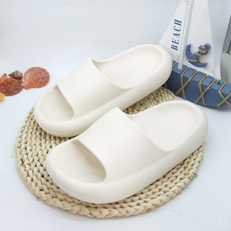 厚底踩屎感女一字拖鞋新款纯色简约休闲居家防滑浴室日常外穿耐磨,女鞋,一字拖,淘宝优惠券,粉丝福利购,淘宝优惠卷