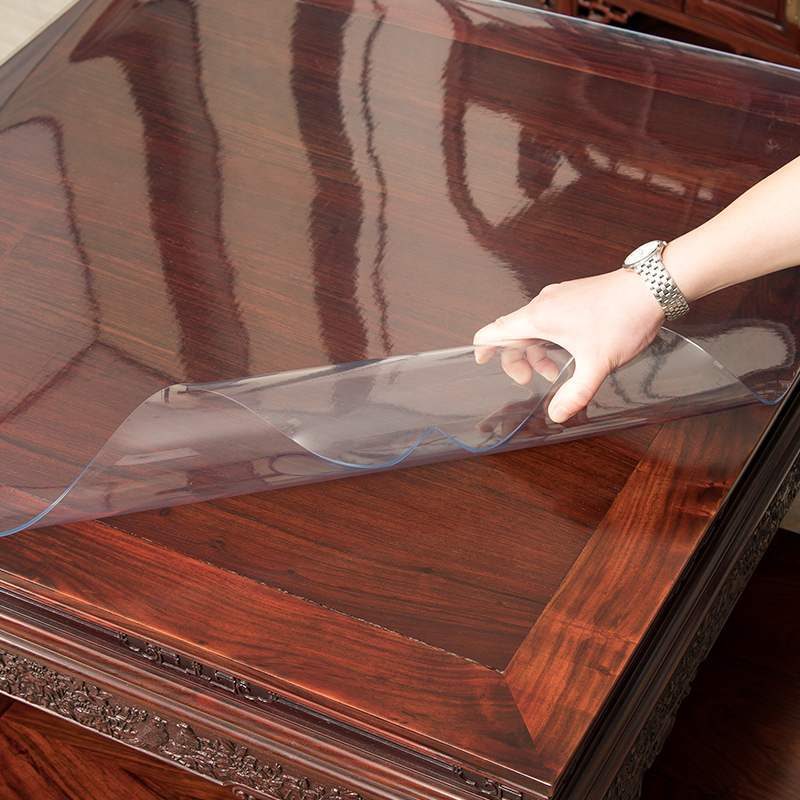 环保85*85透明餐桌垫pvc软玻璃八仙桌布防水油免洗防烫方桌正方形