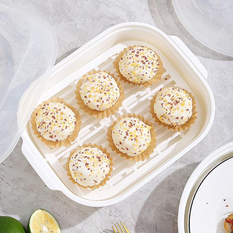 易清洗微波炉蒸笼蒸盒专用加热容器多功能器皿微锅炉热馒头蒸米饭