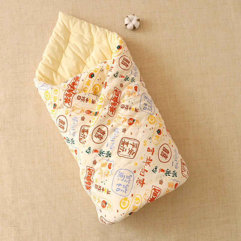 纯棉花盖毯宝宝手工婴儿抱被棉花加厚盖被新生儿包被毯子午睡被子