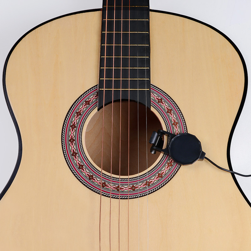 木吉他音孔拾音器 民谣吉他卡口免开孔 可调音量乐器配件