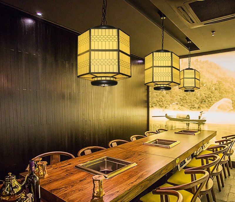 新中式布艺吊灯火锅店餐厅铁艺长灯笼中国风孔明灯餐饮工程定制灯,家装灯饰光源,客厅吊灯,淘宝优惠券,粉丝福利购,淘宝优惠卷