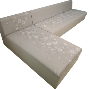 L型无扶手全包沙发套定制贵妃成型沙发罩U型转角脚踏老式四季通用