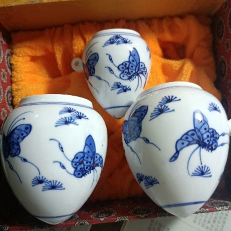 景德镇手绘鸟食罐瓷青花大号鸡心罐 画眉缸蝴蝶龙图鸟杯 鸟笼配件,宠物/宠物食品及用品,鸟禽喂食器/喂水器,淘宝优惠券,粉丝福利购,淘宝优惠卷