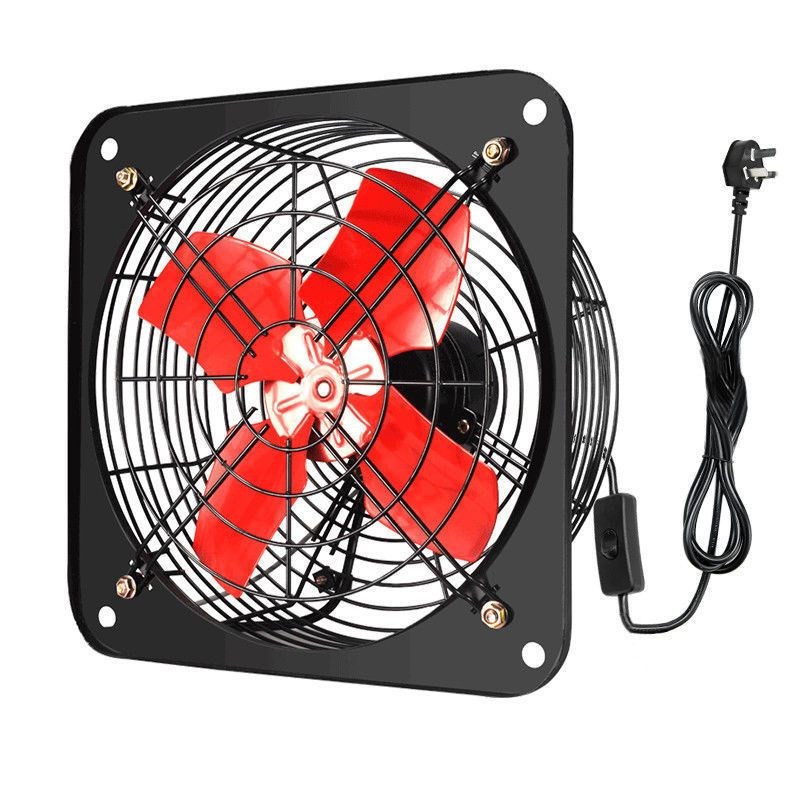 排气扇厨房家用抽油烟排风扇12寸免打孔强力抽风卫生间静音换气扇