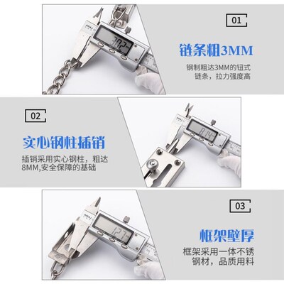 防盗链门链条家用门栓酒店防盗门卡扣安全免打孔门内反锁搭扣神器