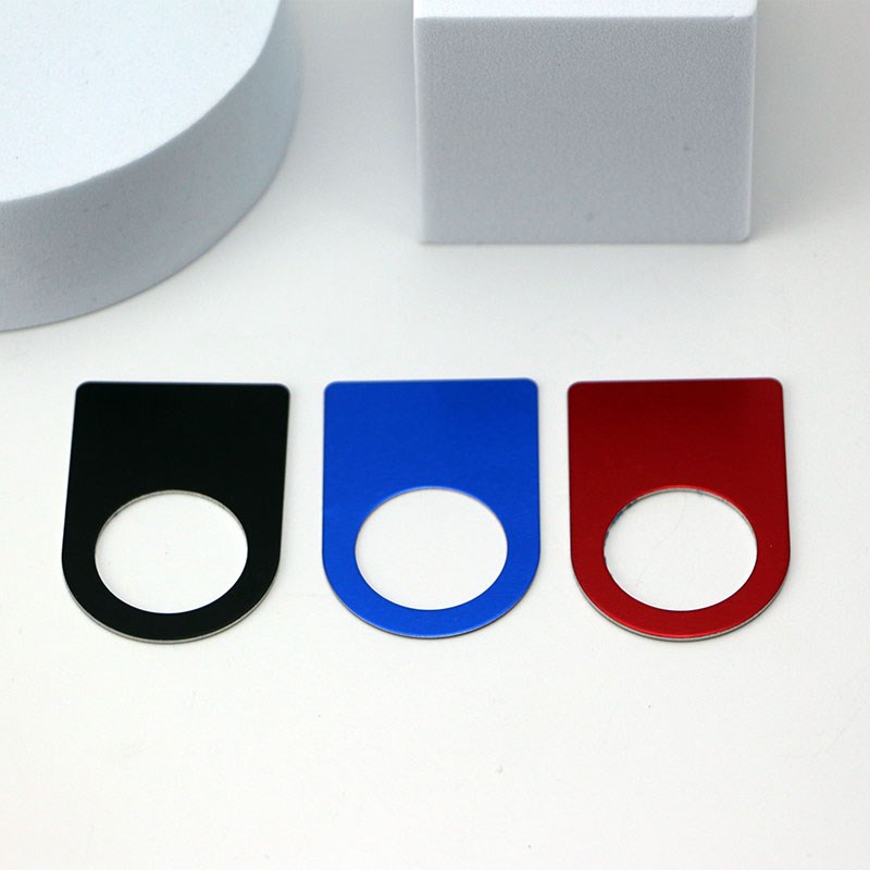 激光空白标牌定制金属氧化铝模具设备铭牌黑色打标铝片配电柜铝牌