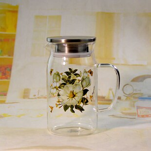 韩国冷水壶玻璃宝宝凉水壶大容量泡茶壶家用耐高温电陶炉加热水杯