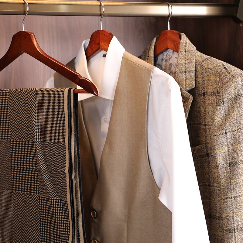 轻奢男士衣帽间衣柜软装饰品陈列摆件西装马甲衣服收纳盒组合套装