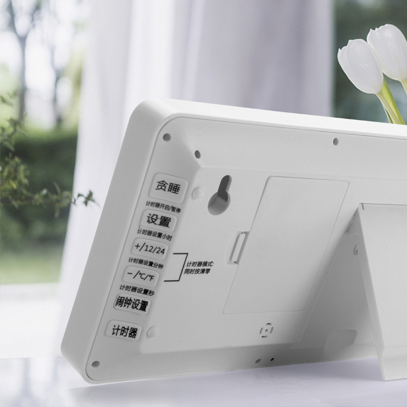 大屏充电静音夜光简约电子挂钟整点报时计时器客厅卧室办公室闹钟