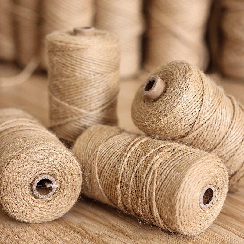 麻绳绳子捆绑绳装饰品线diy细粗手工编织麻线彩色材料复古风绳子