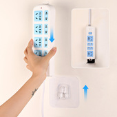 免打孔插排子母扣贴片免钉卡扣无痕贴插线板插座固定贴收纳壁挂贴