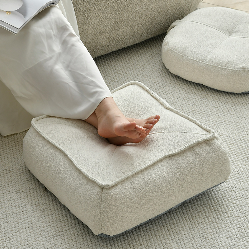 【悉屋】泰迪绒方形坐墩蒲团地上坐垫懒人坐垫子飘窗加厚阳台卧室