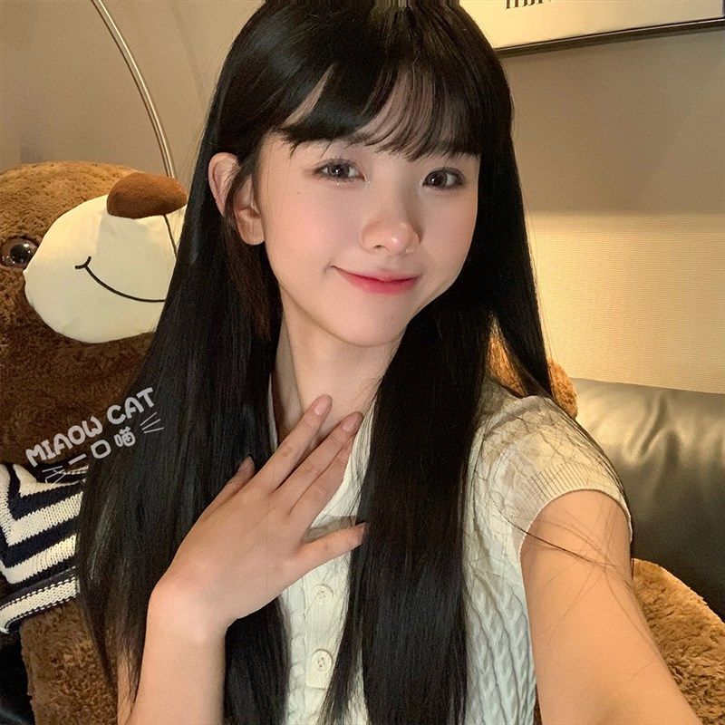 一口喵假发女长发自然刘海Lolita百搭甜美jk日常网红逼真全头套式,美发护发/假发,日常整顶假发,淘宝优惠券,粉丝福利购,淘宝优惠卷