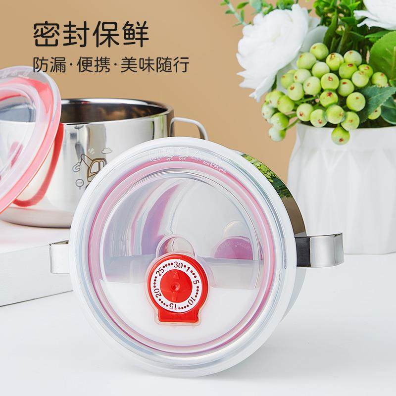 联LL-MR18学扣汤儿双童碗小生不锈钢碗316层宝宝吃饭餐具幼儿园家