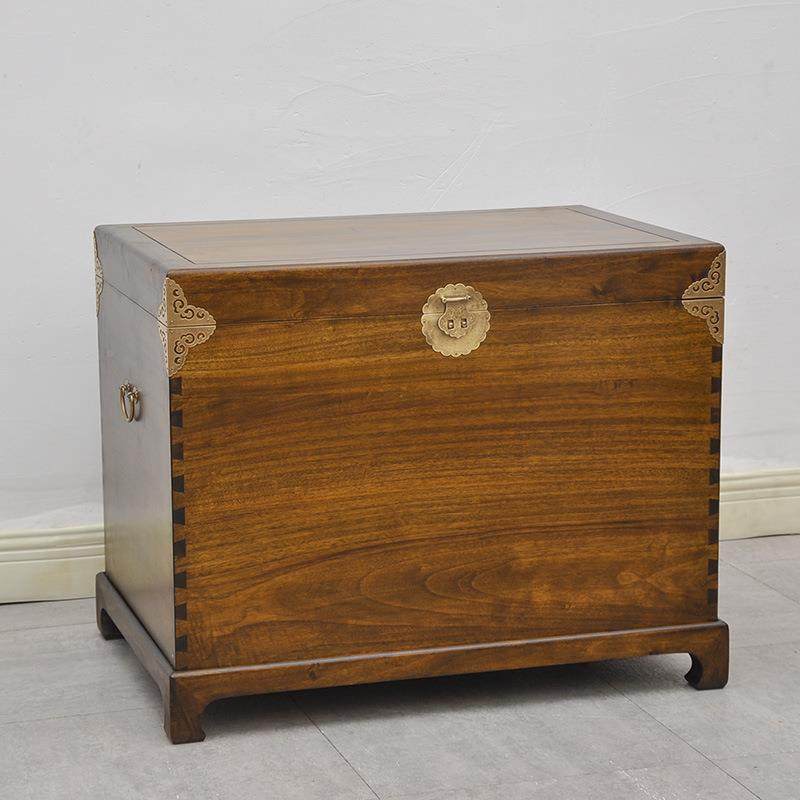 樟木箱子纯木986储物茶几防虫蛀新中式实陪嫁婚书房香收纳字画藏