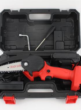 工电无绳迷你26564充电链锯木单手锂电锯电动锯园林伐木电锯