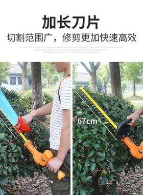 无刷充球电电动园绿篱机锂电修剪机林绿化工业灌TFB木树修式枝剪