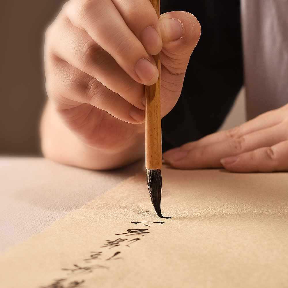 二月春毛笔纯狼毫小楷长锋二月春瘦中金狼体绘画专业级小毫行书欧