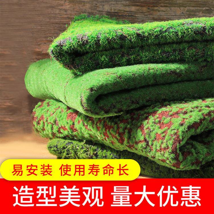 仿真墙苔草绿藓色青苔草皮景皮观造景假草坪草地背景植物苔藓草皮