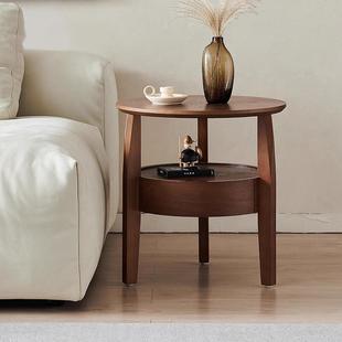 实木床头柜中古205新款物卧室床头柜替代品床头置架小FRA边几小桌