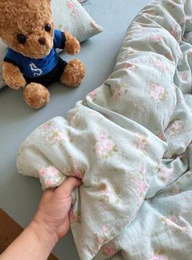 A类纯棉双纱床上四件套全套棉2025新套款床单被三件床笠款F9956SM