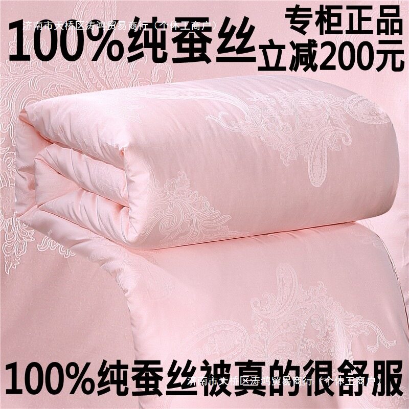 手工蚕丝被纯蚕丝冬被10斤春秋被子被芯子母被夏凉被