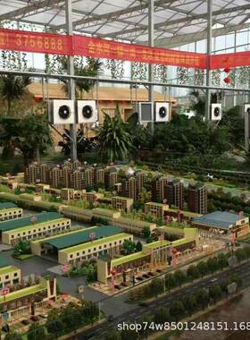 连栋温室蔬菜大器种植加温暖风DHS机铜水温换热多棚种可管用增温