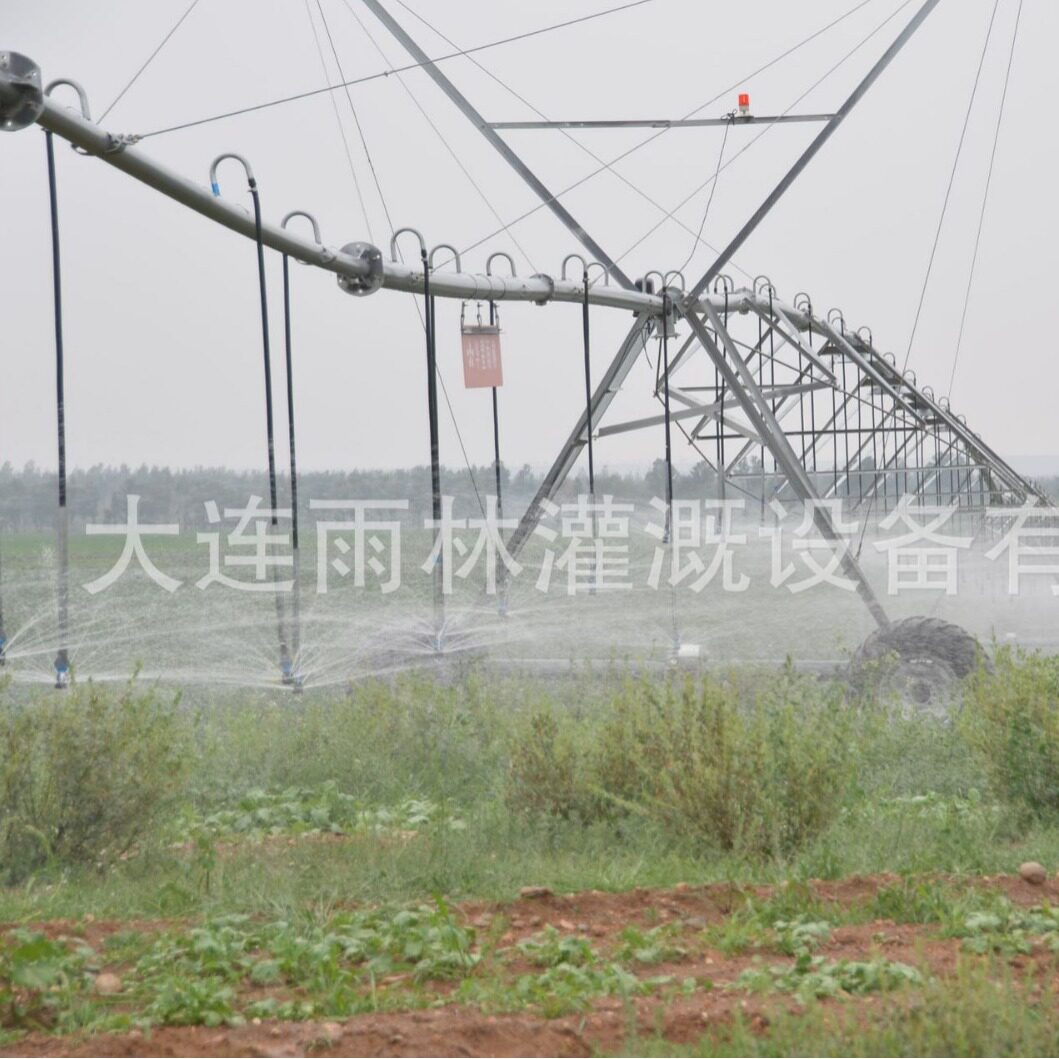 厂家DYP四轮牵引式喷灌机节水灌溉易操作可移动指针式喷灌机