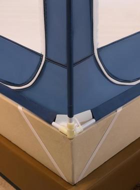 婴坐床防摔蚊帐家用时新款卧室儿童QZG防掉包床蒙古免安装全尚底