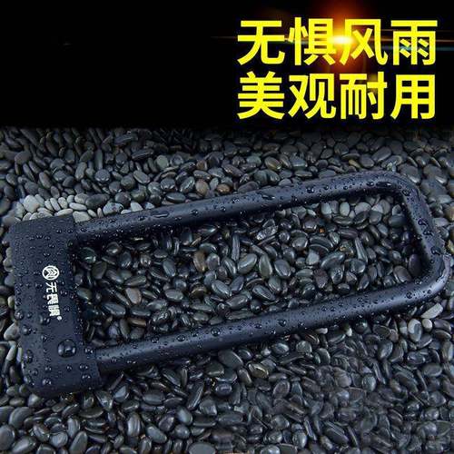 级玻璃门锁防剪u型双双C开门推拉门防盗锁插锁商铺长无品牌/锁锁