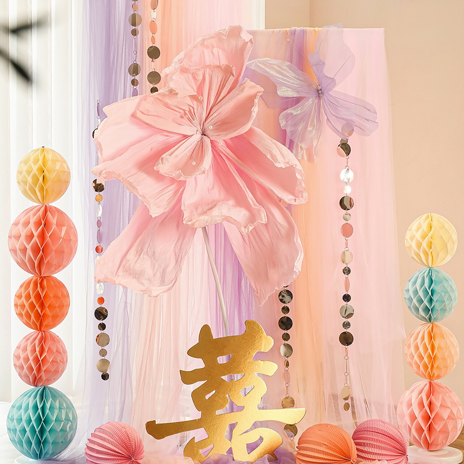 婚房布置仿真花艺桌花套装