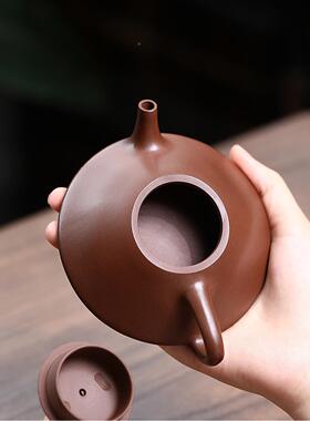 正宗半工宜合瓢原紫CH-1720泥兴壶密手文分销名家手矿工茶壶