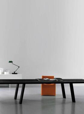 极原木S-CZ2311办桌黑色全实木长桌现谈代会议桌简洽桌公客厅大板