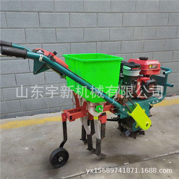 小型自走式柴油手推追肥播种机