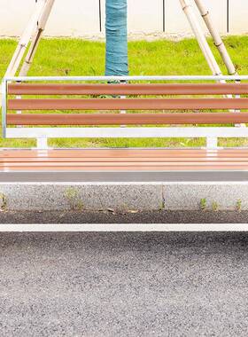 不钢公园外长椅椅广场休息公共座52040椅商场锈休闲排椅带背户靠长条凳